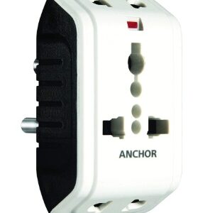 Anchor By Panasonic 3 Pin Multiplug Travel Adapter With Universal Socket