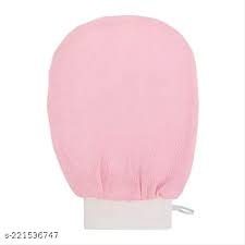 Private Label Bath Gloves Pink Colour