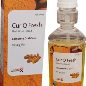 BSA Pharma Cur Q Fresh Tulsi Curcumin Mint Herbal Mouth Wash 100 ml
