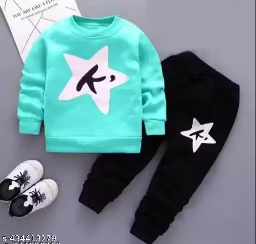 Private Label Boys T Shirts Pant Set Green Amd Black Free Size