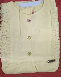 Private Label Girls Beige Colour Frock 2 To 3 Y