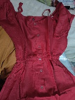 Private Label Girls Maroon Colour Frock 30 Size