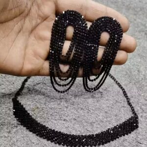 Private Label Black colour necklace chokar set For women