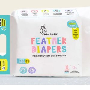 Feather Diapers Next Gen Baby Diapers that Breathes XL 46 PCS