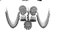 Private Label Silver Earing And Tikka Set