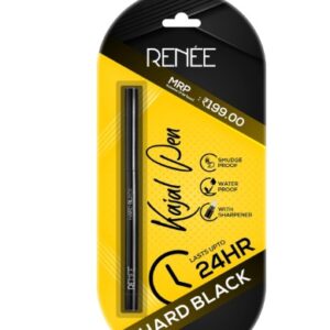 RENEE Hard Black Kajal Pen with Sharpener 0 35gm