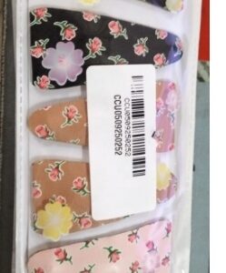 Private Label Hair Clip Hair MULTICOLOR PACK OF 6