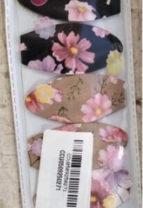 Private Label Hair Clip Hair MULTICOLOR PACK OF 6