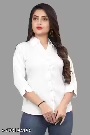Private Label Stylish Fashionable Women Shirts White S Size