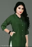 Private Label Womens Green Kurti XL Size