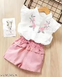 Private Label Kids Dress White Peach Colour 18 Size