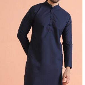 Kisah Men Navy Blue Kurta 42