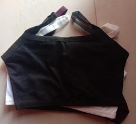 Private Label Womens Non Padded Bra Pack Of 3 Black White And Cream Colour Free Size