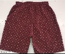 Private Label Mens Printed Cotton Shorts Maroon Colour L Size