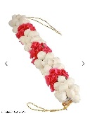 Private Label Artificial Flower Gajra White And Red Colour