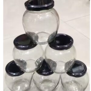 Private Labe Unique GLASS Containers Set of 6
