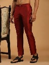 VASTRAMAY Men Maroon Viscose Pant Style Pyjama