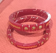 Private Label Womens Pola Red Gold Plated 26 Size