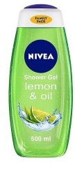NIVEA Body Wash Lemon And Oil Shower Gel Pampering Care With Refreshing Scent of Lemon 500ml