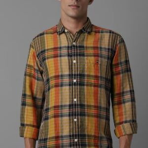 Louisphilippe Men Multi Slim Fit Check Full Sleeves Casual Shirt 42