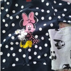 Private Label Winter comfortable Top paired with printed Sweatpants Clothing Set BLUE AND WHITE L