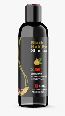 Private Label 3 in 1 Hair Dye Instant Black Hair Shampoo 100ml