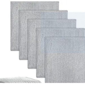 Private Label Multifunctional Reusable Steel Wire Dishwashing Scrub Pad PACK OF 5