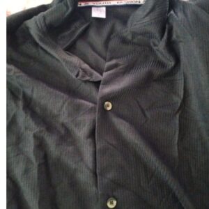 Private Label MEN HALF BLACK SHIRT L