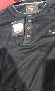 Buffalo Mens Full Sleeve T Shirts Black Colour S Size