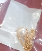 Private Label Womens Golden Chain With Pearl Ball Pendent