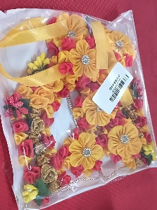 Private Label Artificial Flower Jewellery Set Multicolour