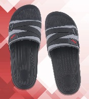 Private Label Mens Regular Flip Flop Slipper Black And Grey Colour 9 Size