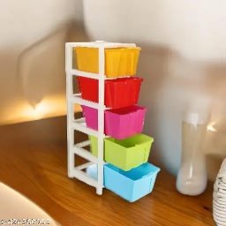 Private Label MULTIPURPOSE STORAGE BOX 5 BASKET AND BIN MULTICOLOR