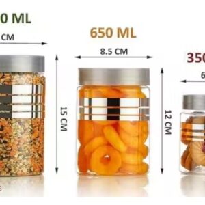 Private Label Plastic Storage Jar PACK OF 4