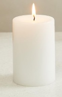 Private Label White Solid Wax Pillar Candle