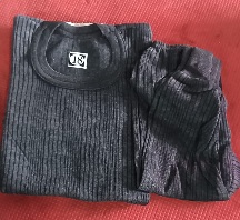 Private Label Pyjama Set Thermal For Boys Black Colour 18 Size