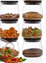 Private Label Plastic Tight Kitchen Storage Container 6 Pcs