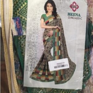 Private Label women saree GREEN