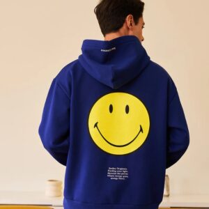 Bonkerscorner Royal Blue Smiley Originals Hoodie XS