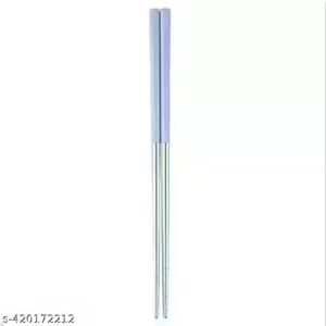 Private Label 1 Pairs Chopsticks with Silicon Covers Blue Colour