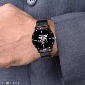 Private Label Belt Mahadev Watch Black Colour For Men