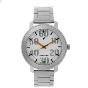 Fastrack Casual Analog White Dial Mens Watch NL3121SM01