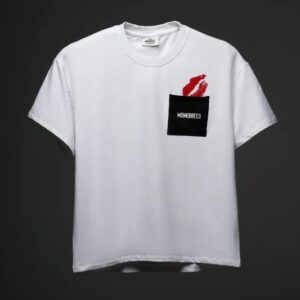 Monk Breed Over Size Mens T shirt White Colour L Size