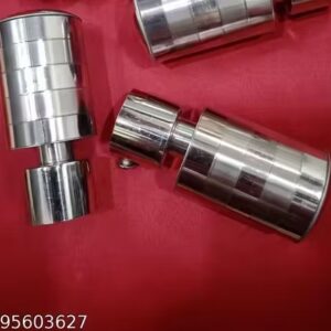 Private Label Curtain Steel Finials SS Finish 1 Inch Rod Pocket 4 Piece ONDOOR Silver