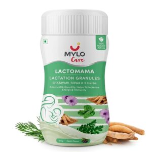Mylo Lactomama Granules Lactation Supplement for breastfeeding with Shatavari to Increase Breast Milk Elaichi Flavour 300g