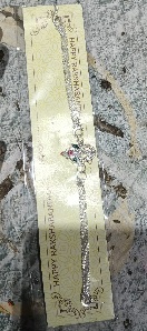 Private Label Sliver Colour Rakhi