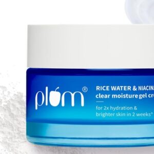 Plum Niacinamide AND Rice Water Superlight Gel Cream Moisturizer for Face 50GM