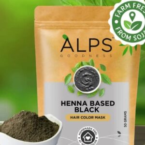 Alps Goodness Henna Based Hair Color Powder Black 50 gm
