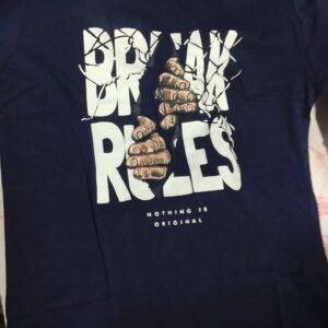 Square up STYLISH BREAK THE RULE BLACK T SHIRTS kIDS 15TO 16Y