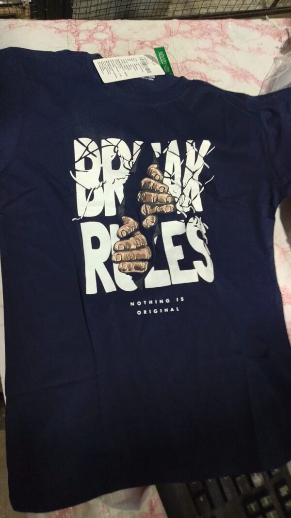 Square up STYLISH BREAK THE RULE BLACK T SHIRTS kIDS 15TO 16Y